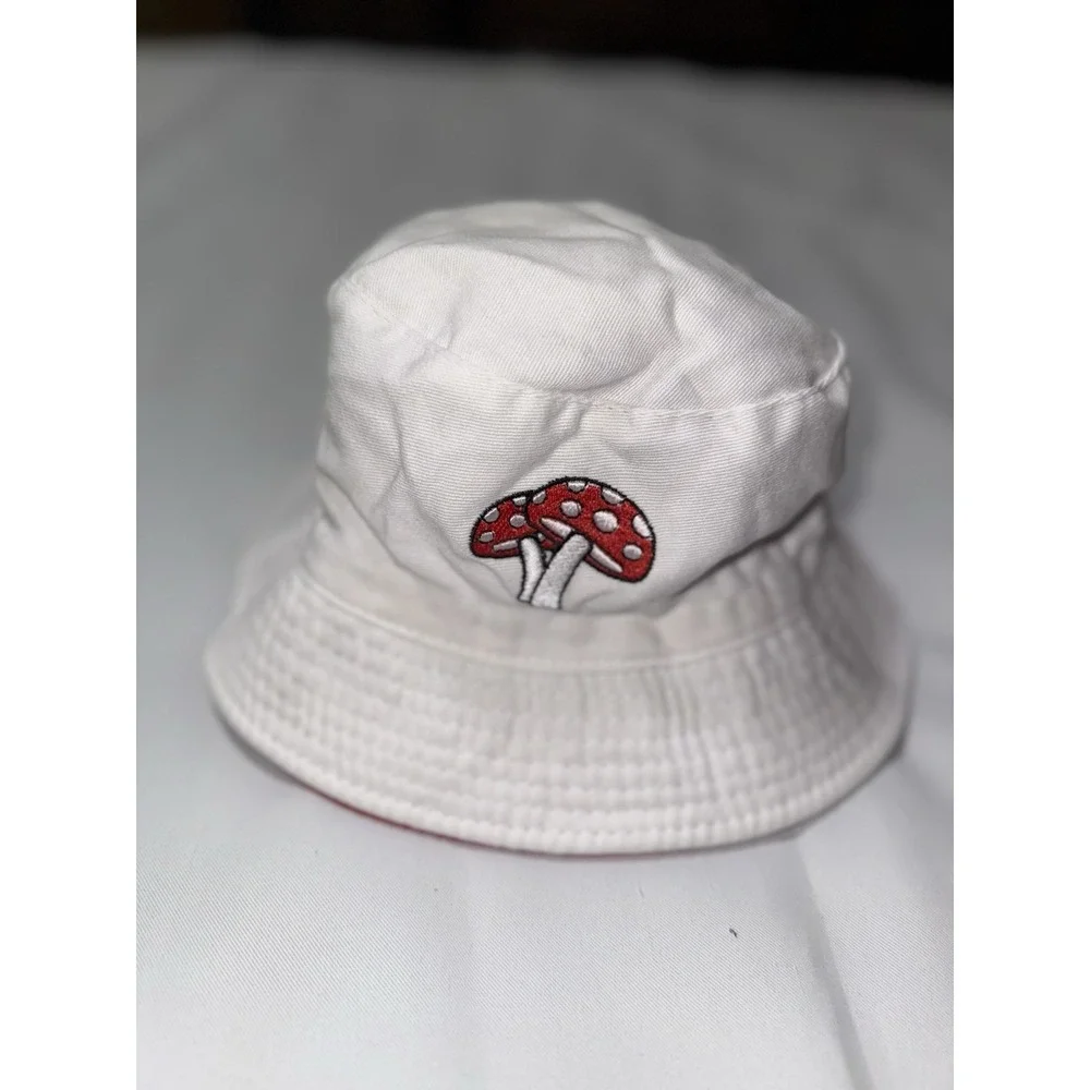 Mushroom Bucket Hat Reversible, One‎ Size, Unisex, Mario Bros inspired